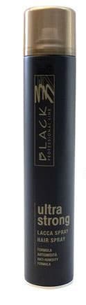 Black professional ULTRA strong Hair spray - lak na vlasy s ultra silným tužením 750ml