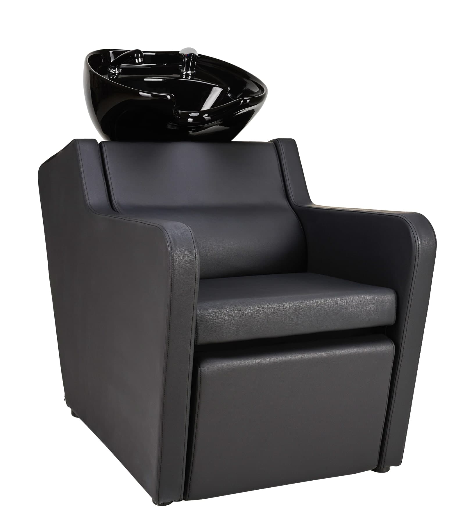 Super Salon Perfect - kadeřnický mycí box s elektricky ovládanou opěrkou na nohy