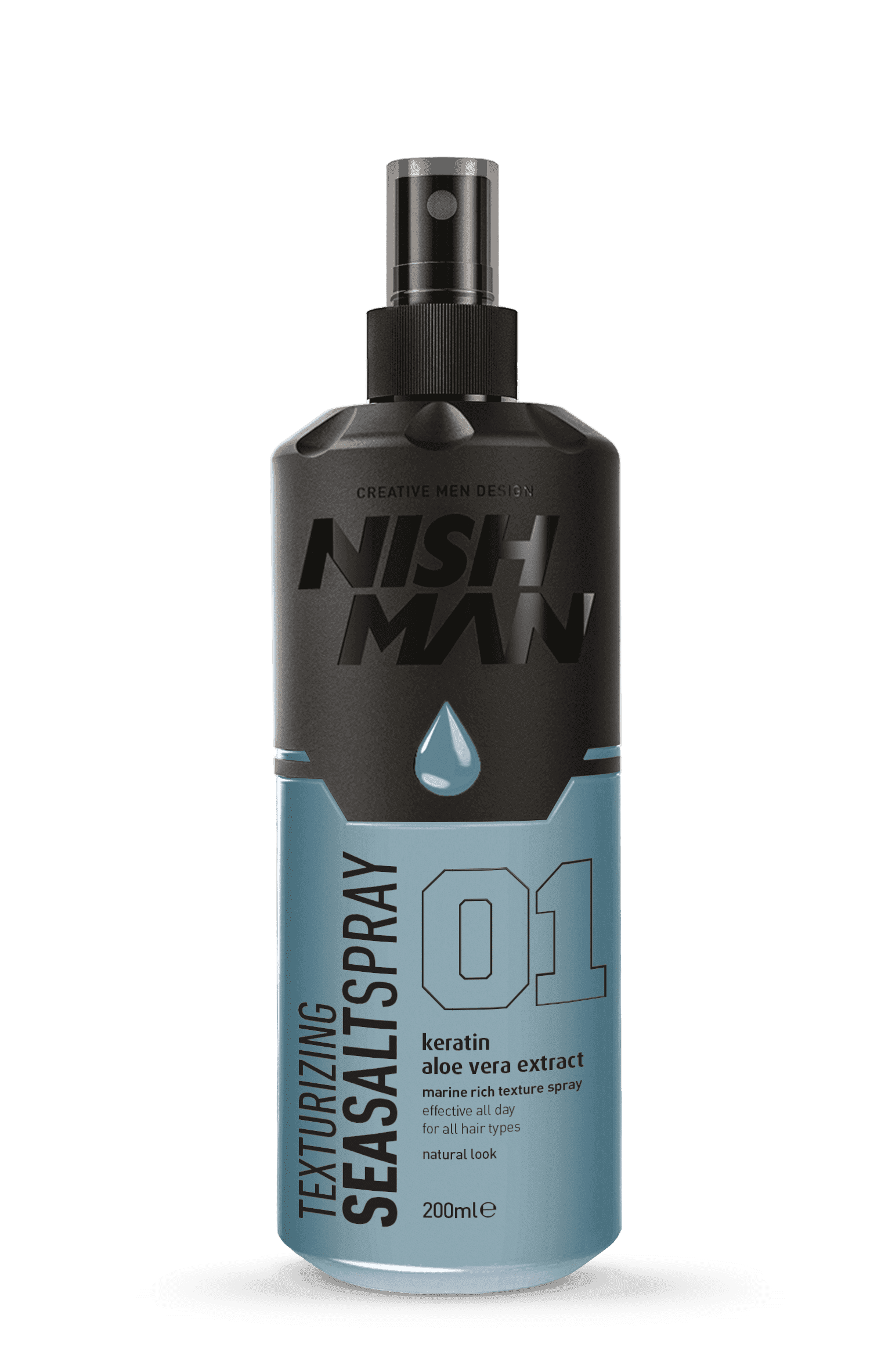 Nishman Texturizing Sea Salt Spray 01 - slaný sprej, 200 ml