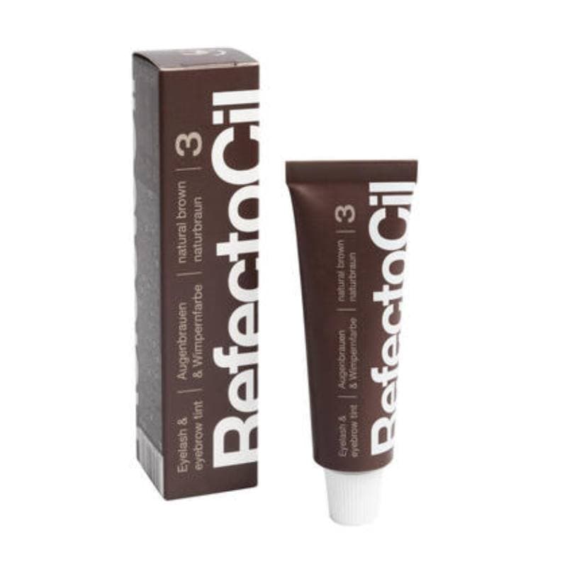 RefectoCil - barvy na obočí a řasy a bradu 3. hnedá,15 ml - vhodná i na bradu