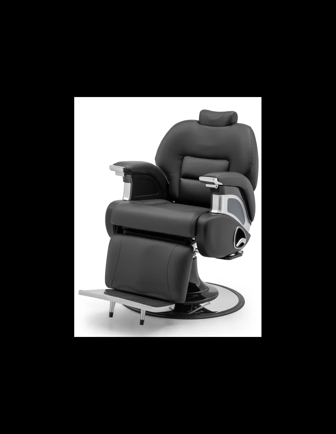 Barber křeslo EMPEROR - matná černá