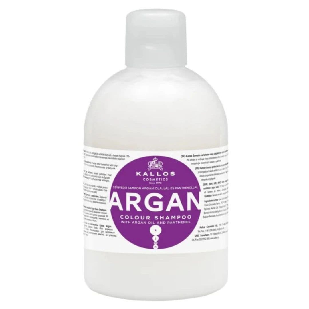 Kallos Argan shampoo - arganový šampon na barvené vlasy ARGAN šampon, 1000 ml