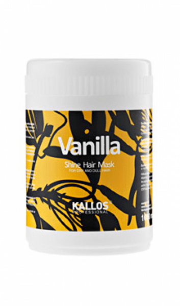 Kallos Vanilla hair mask - regenerační maska na vlasy s leskem Vanilla maska - 1000ml