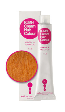 Kallos KJMN Cream Hair Color - krémová profesionální barva na vlasy, 100 ml 8.43 světlo-měděná zlatá blond