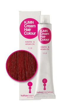 Kallos KJMN Cream Hair Color - krémová profesionální barva na vlasy, 100 ml 7.420i intenzivní ohnivá červeň