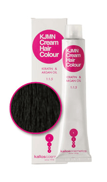 Kallos KJMN Cream Hair Color - krémová profesionální barva na vlasy, 100 ml 2.0 velmi tmavohnědá