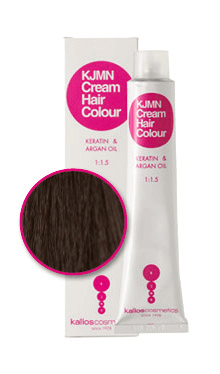Kallos KJMN Cream Hair Color - krémová profesionální barva na vlasy, 100 ml 3.0 tmavohnědá