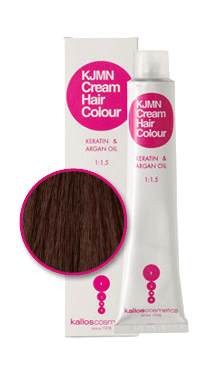 Kallos KJMN Cream Hair Color - krémová profesionální barva na vlasy, 100 ml 4.7 mokka