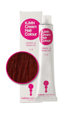 Kallos KJMN Cream Hair Color - krémová profesionální barva na vlasy, 100 ml 6.65 karmínová červeň