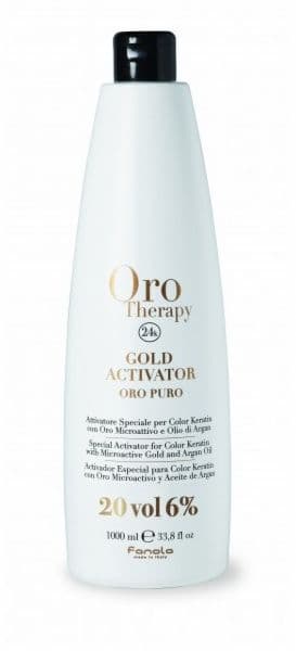 Fanola ORO PURO GOLD Activator - krémový bezamoniakový peroxid, 1000ml 6% - 20 VOL, 1000 ml