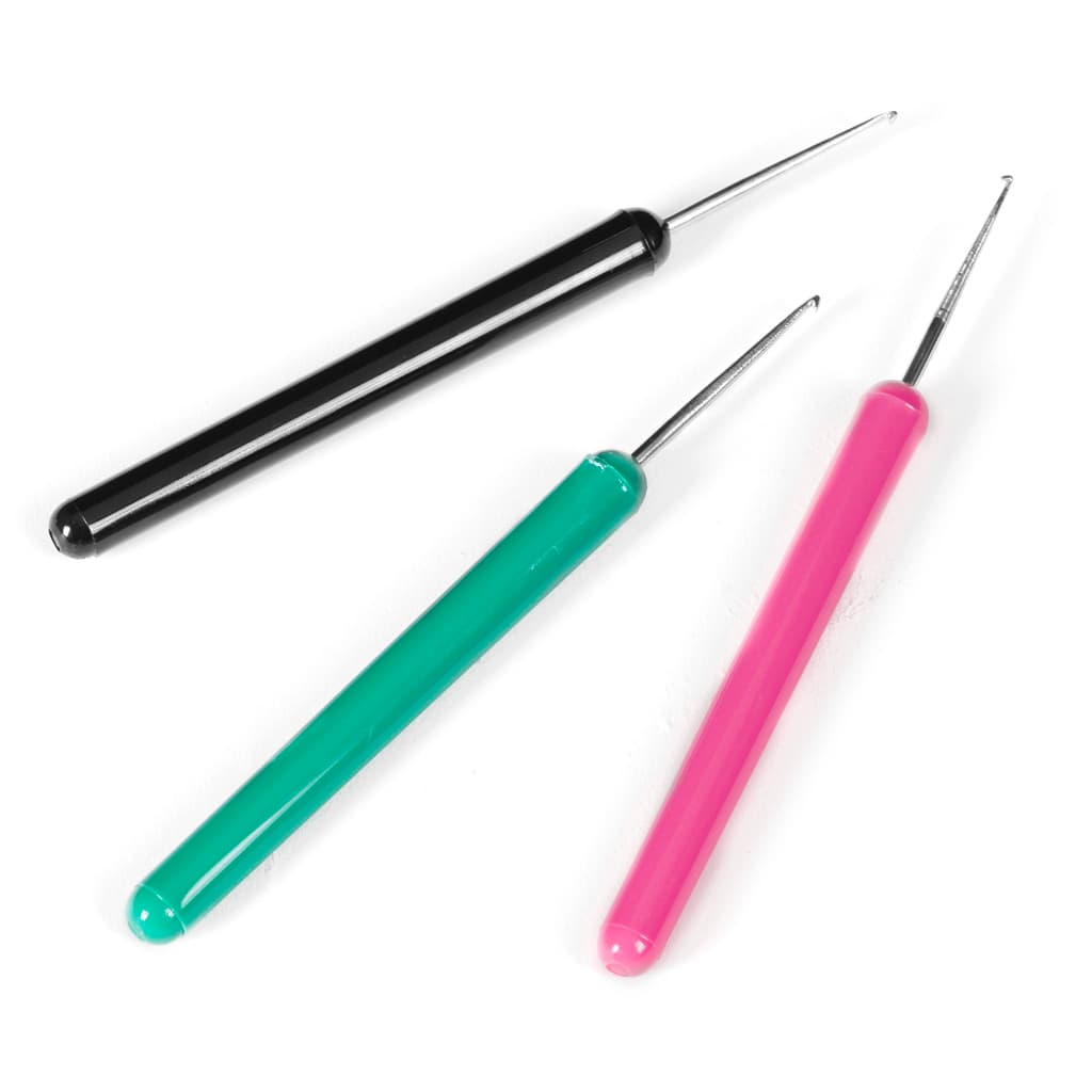 Háčky na vytahování pramínků vlasů - 3 velikosti/set 9329