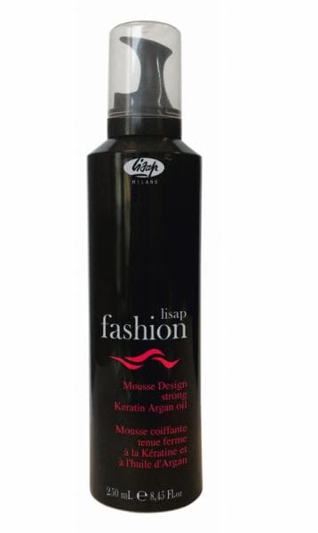 LISAP FASHION Mousse Design Strong - extra silné pěnové tužidlo s arganovým olejem a keratinem, 250 ml