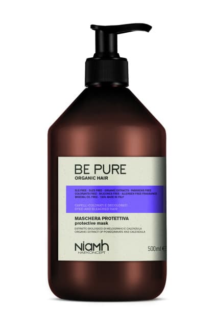 VÝPRODEJ: Niamh Hairkoncept Be Pure Protective Mask - ochranná maska na vlasy, 500 ml
