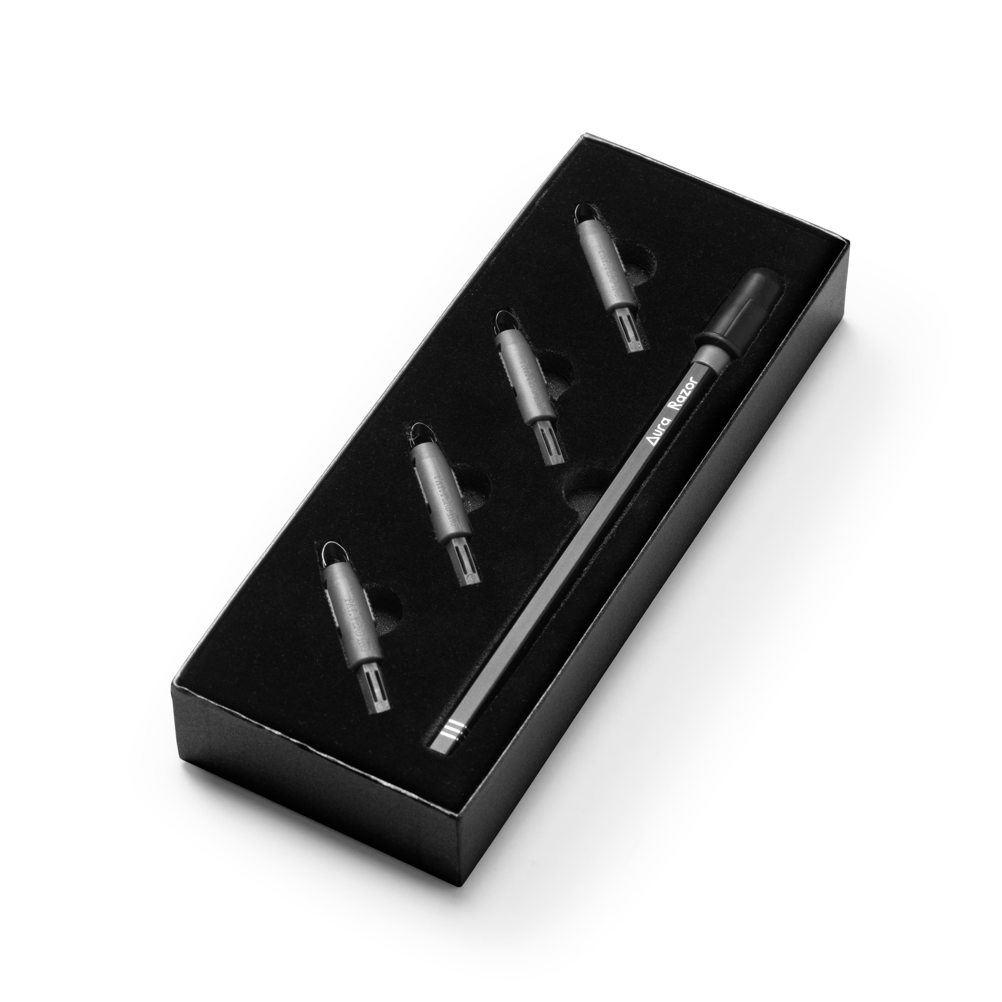 Aura Razor Kit 1910 - holicí pero pro konturování vlasů, vousů a obočí