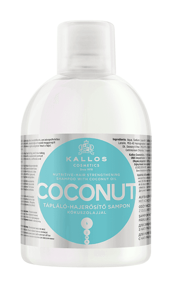 Kallos Coconut Shampoo - výživný šampon s kokosovým olejem, 1000 ml