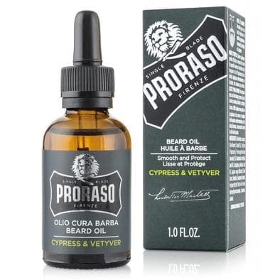 Proraso Beard Oil - Cypress & Vetyver - Ochranný olej na vousy, 30ml