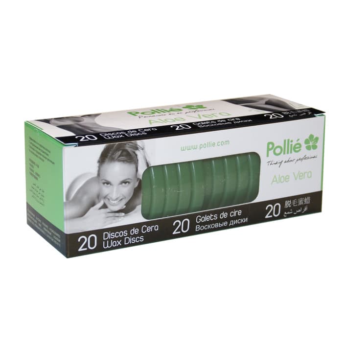 VÝPRODEJ: Polié Wax Discs Aloe Vera 04070 - depilační voskové disky aloe vera, 20 ks