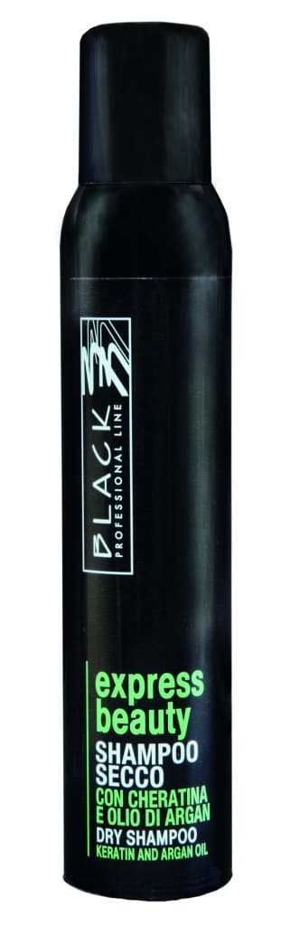 Black Dry Shampoo Keratin and Argan Oil - suchý šampon na vlasy, 200 ml