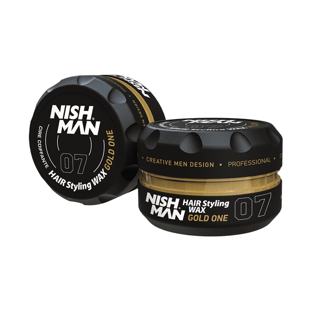 Nishman Hair Styling Wax Gold One 07 - vosk na vlasy s leskem, 150 ml