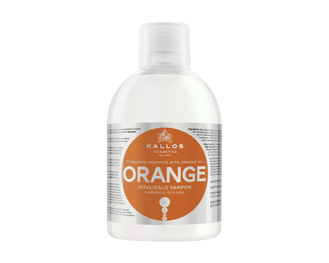 Kallos Orange Shampoo - vyživující-hydratační šampon, 1000 ml