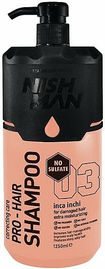 Nishman Hair Shampoo Sulfate Free (03) - regenerační bezsulfátový šampon, 1250 ml