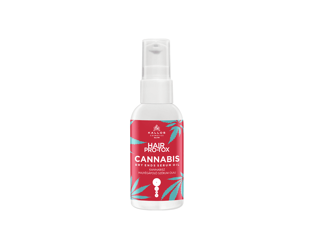 Kallos Pro-Tox Cannabis Dry Ends Serum - tekuté krystaly s konopným olejem, 50 ml