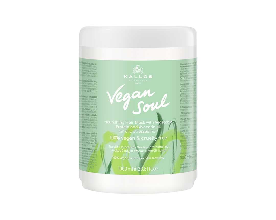 Kallos Vegan Soul Nourishing Hair Mask - výživná maska na vlasy, 1000 ml