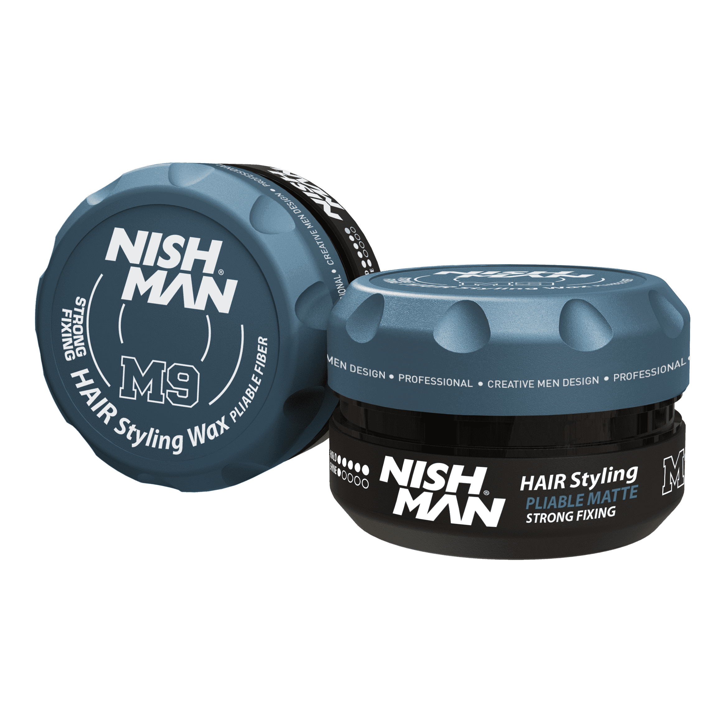 Nishman Styling Wax Fiber Matte M9 Strong Fixing - vláknitý matný vosk se silnou fixací, 100 ml