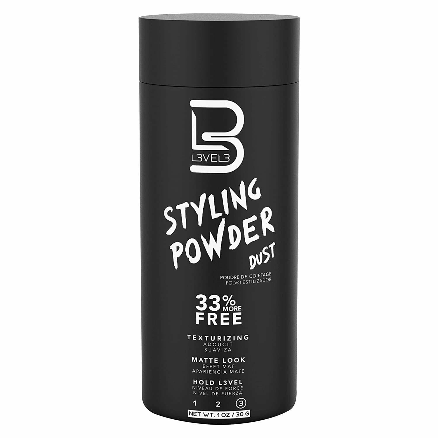 L3VEL3 Styling Powder Dust Texturizing - Matte Look - Strong Fixation - stylingový pudr do vlasů, 30 g