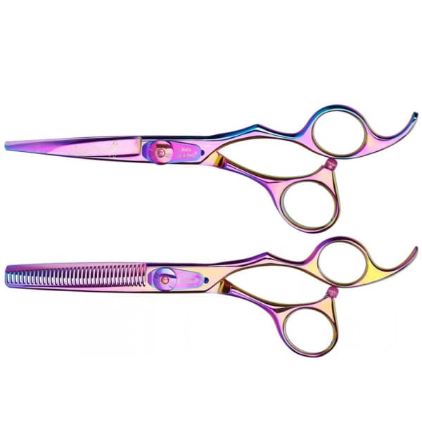 Olivia Garden SilkCut Rainbow Set - set profesionálních nůžek 5,75 +6,35T