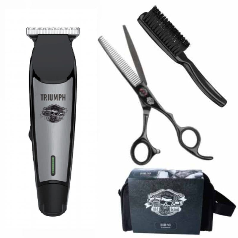 VÝPRODEJ: Captain Cook 07330 Triumph Pack - set konturovacího strojku s příslušenstvím + M22 olej pro mazání stříhací hlavice, 200 ml