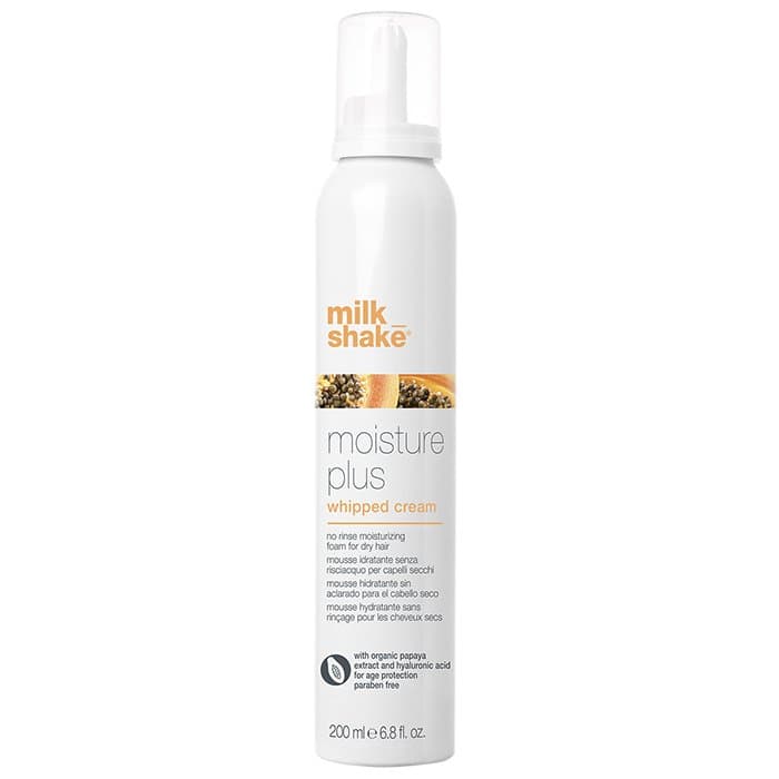 MilkShake Moisture Plus Whipped Cream - bezoplachová výživná pěna pro suché a poškozené vlasy, 200 ml