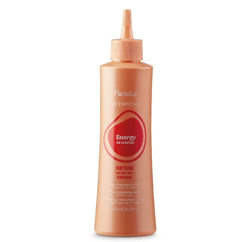 Fanola Vitamins Energy Detox - detoxikační bahenní scrub-gel, 195 ml