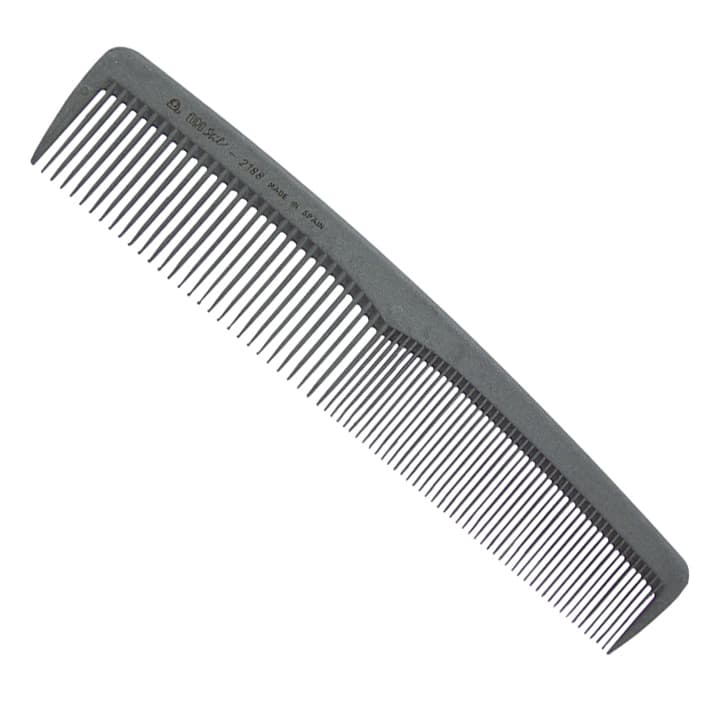 Eurostil Cutting Carbon Comb 02188 - kombinovaný hřeben, 19,5 cm