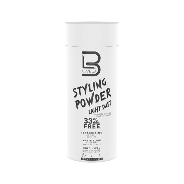 L3VEL3 Styling Powder LIGHT Dust Texturizing - Matte Look - pudr na objem vlasů se snadnou fixací, 30 g