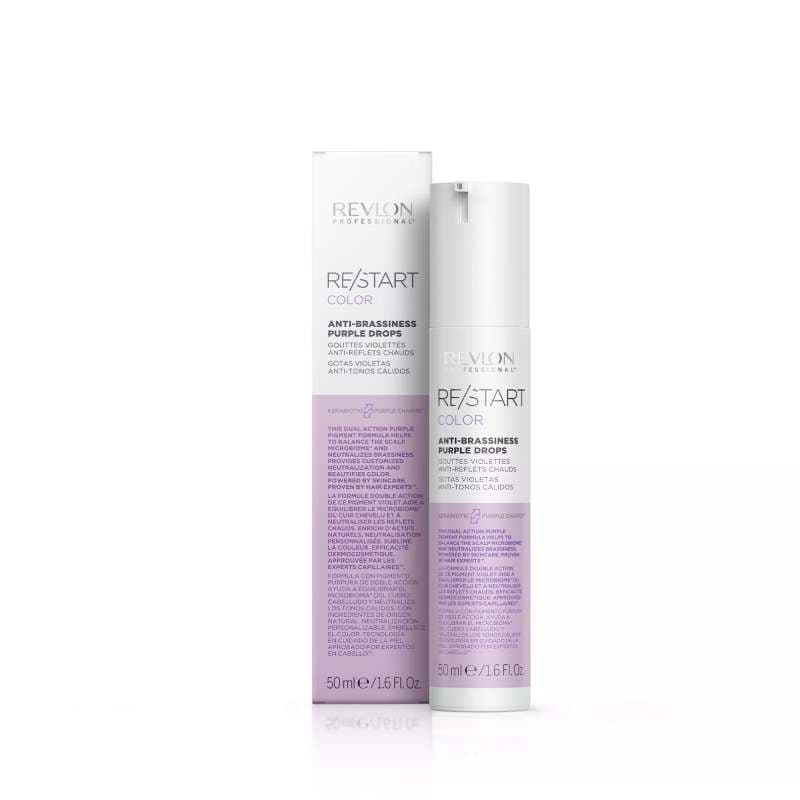 VÝPRODEJ: Revlon Re/Start Anti-Brassiness Purple Drops - fialové multifunkční kapky, 50 ml