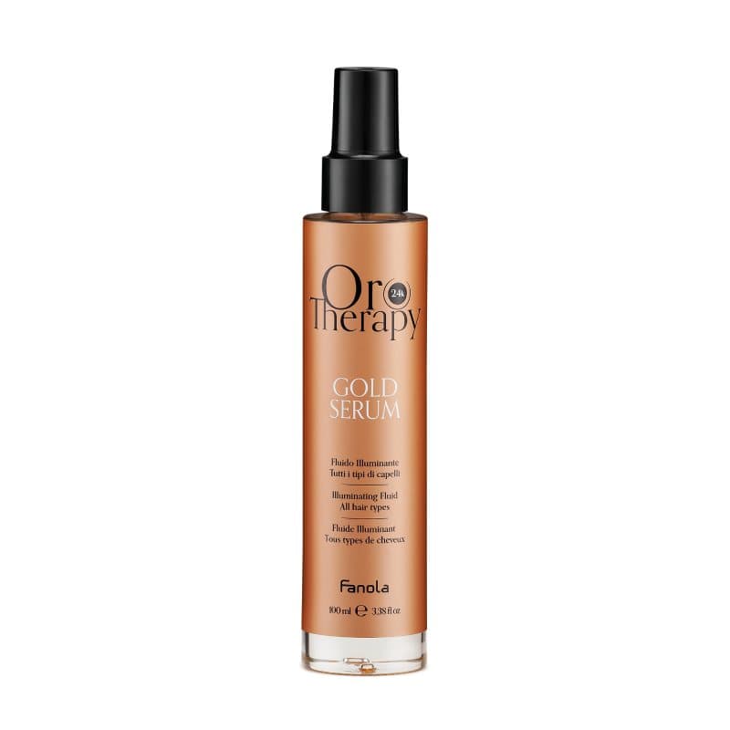 Fanola Oro Therapy Gold Serum - rozjasňující sérum pro všechny typy vlasů, 100 ml