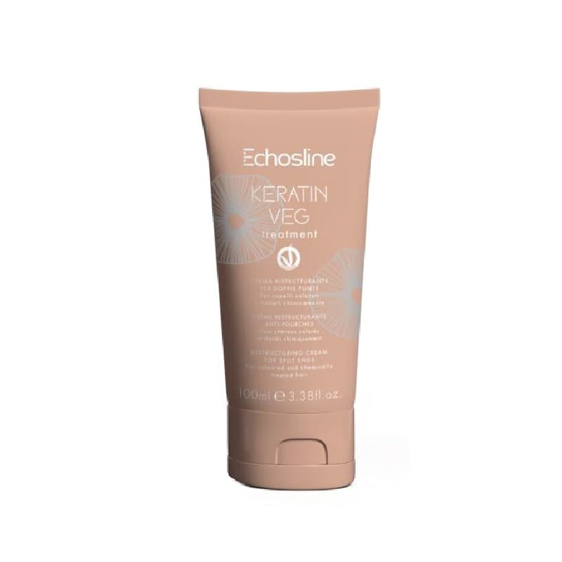 Echosline Keratin VEG Treatment Restructuring Cream for Split Ends - rekonstrukční krém pro roztřepené konečky, 100 ml