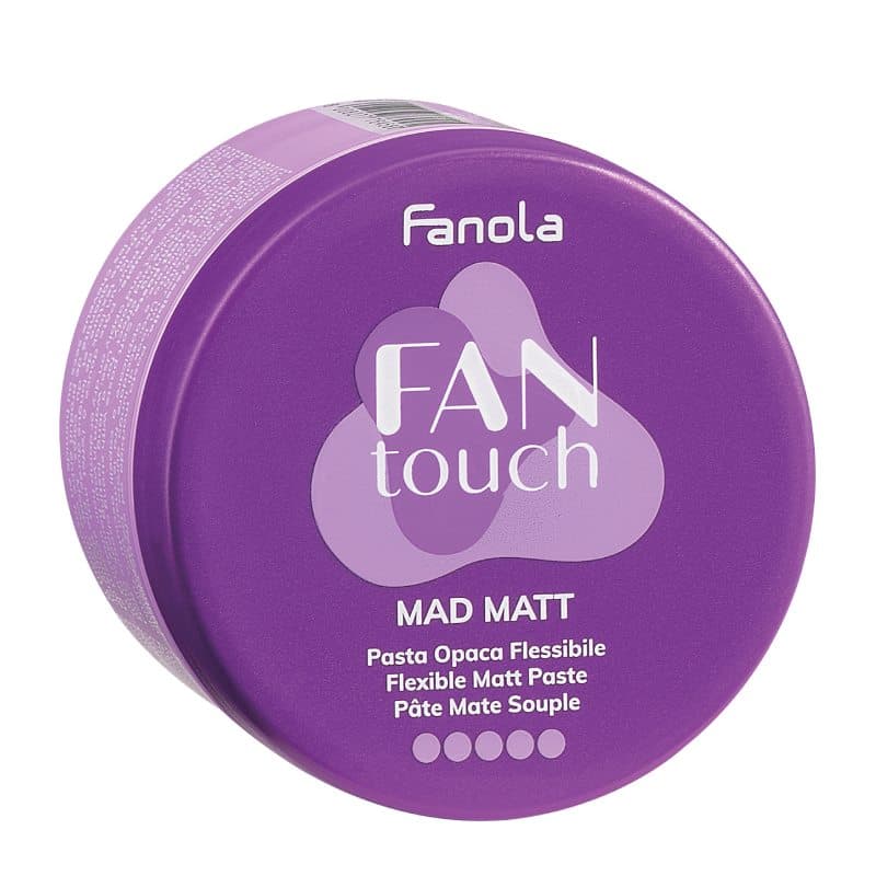 Fanola Fan Touch Mad Matt Paste ●●●●● - matná silně fixační pasta na vlasy, 100 ml