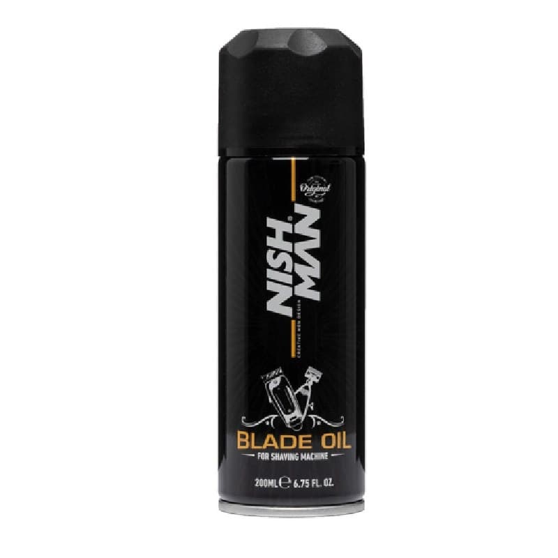 Nishman Blade Oil - olej na mazání střihacích hlavic, 200 ml (s tryskou)