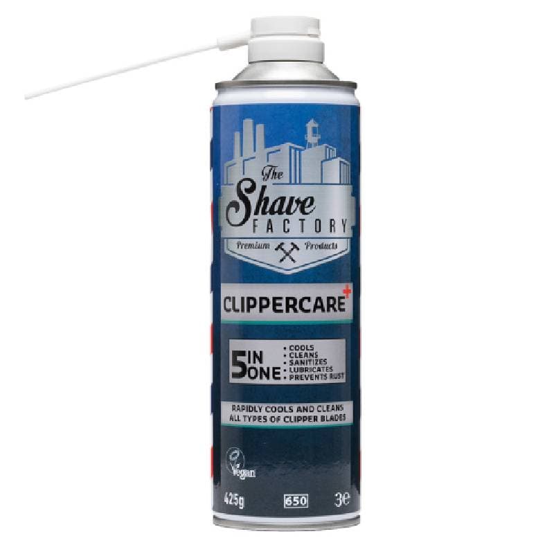 The Shave Factory ClipperCare PLUS+ 5in1 Spray - sprej na strojky 5v1 s tryskou, 425 gr (500 ml)