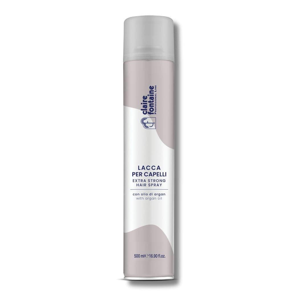 Claire Fontaine Extra Strong vlasy s Argan Oil - extra silný lak na vlasy s arganovým olejem, 500 ml