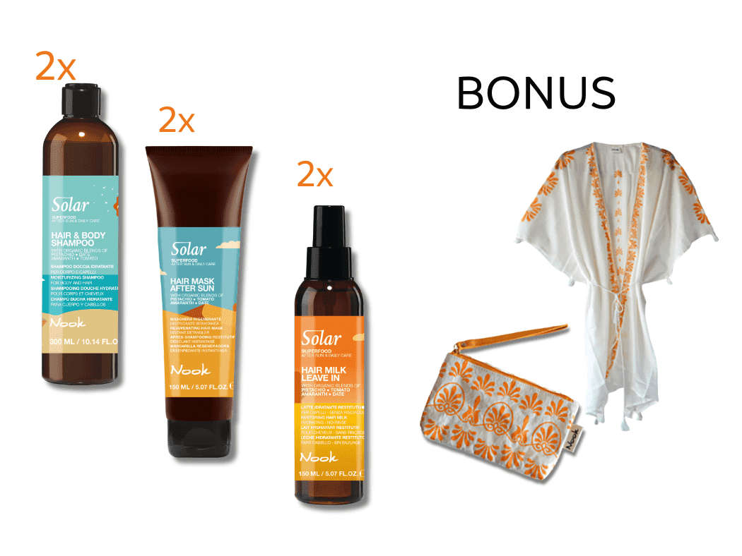 AKCE: Nook Solar Set + letní taštička + plážové kimono