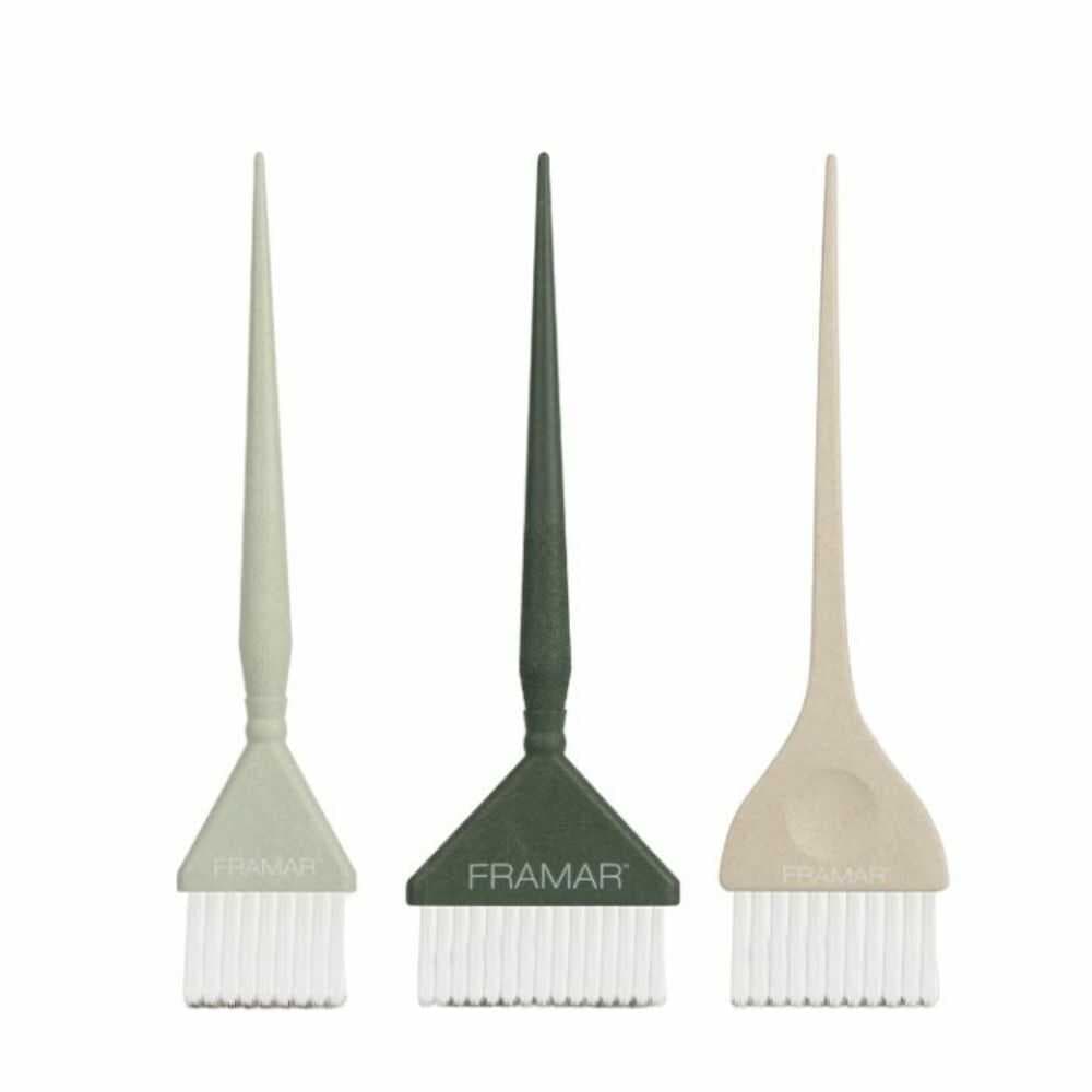 Framar HB-FP-NSAG Neutral Sage Family Pack - sada štětců v neutrálních barvách, 3 ks/bal