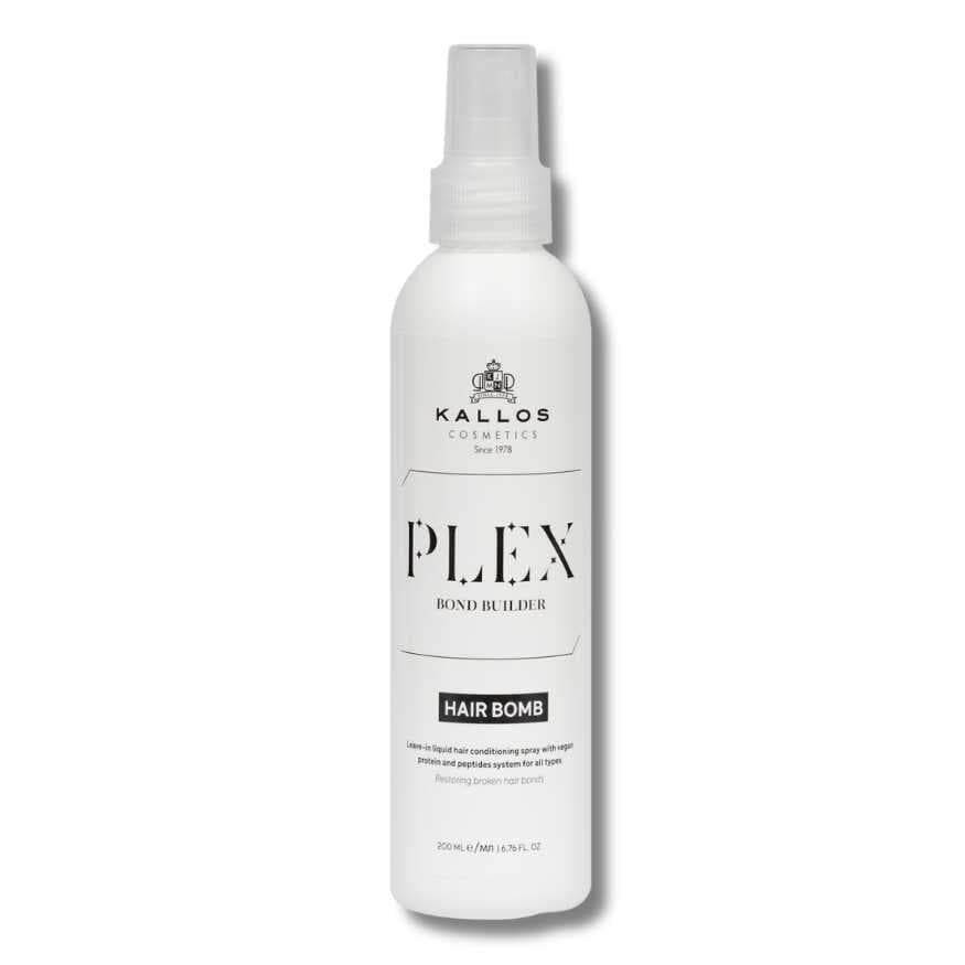 Kallos Plex Bond Builder Hair Bomb - výživný sprej na vlasy s rostlinnými proteiny, 200 ml