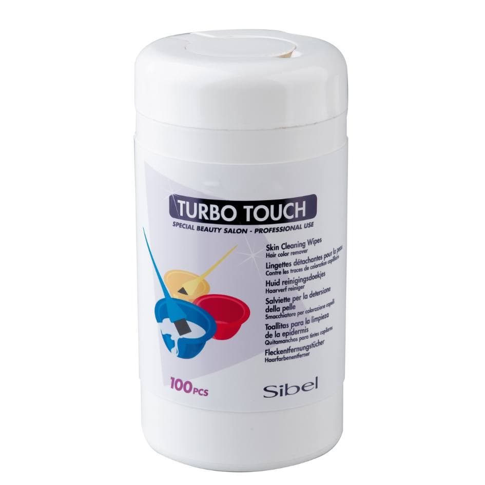 Sibel turbo touch - ubrousky na odstranění barvy z pokožky, 100 ks
