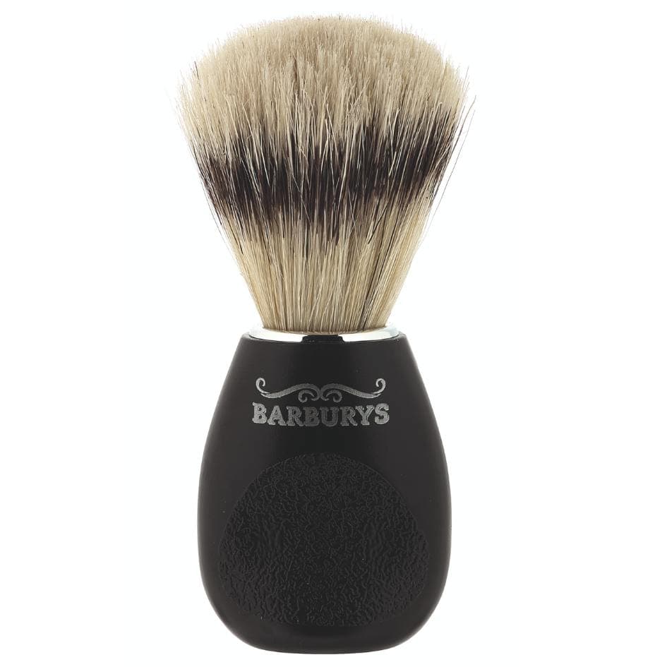 Barburys Shaving Brush Natural Hog Bristles (00002310) - štetka na holení (kančí štětiny), černá rukojeť