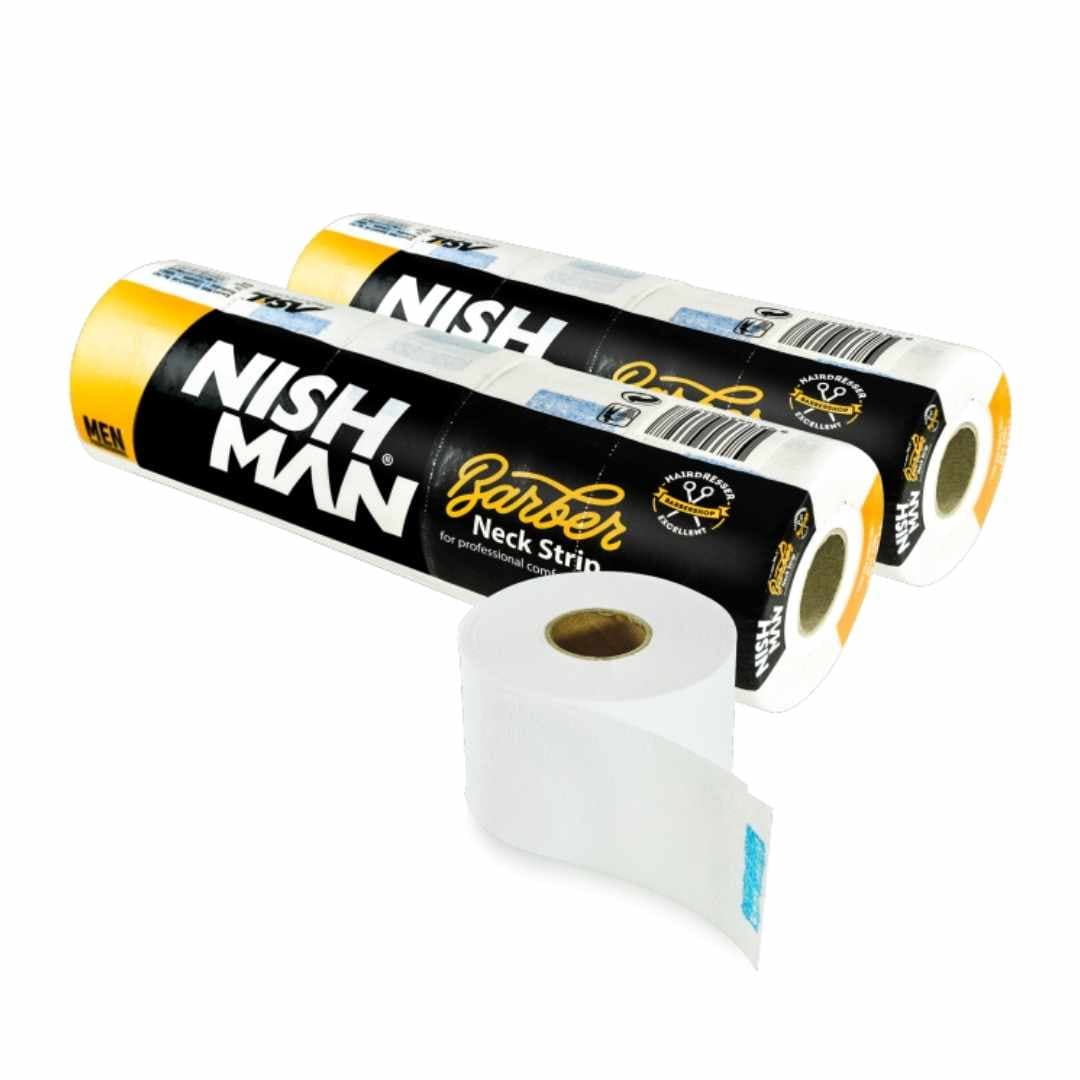 Nishman Neck Strips White (6627) - papírky kolem krku - bílé - 5x100