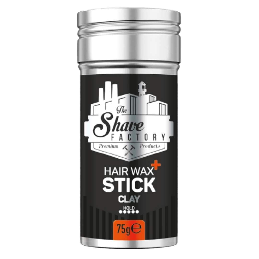 EXP: 6/26 - The Shave Factory Hair Wax Stick Clay ●●●●● - vosk/hlína v tyčince - silná fixace, 75 g