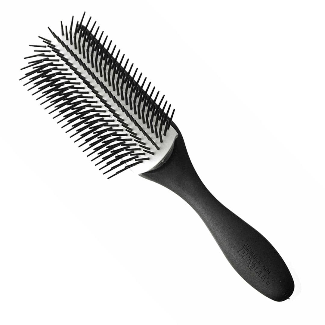 Denman D4N Black The Original Styler 9 Row - 9 řadový kartáč pro definici kudrnatých vlasů za mokra